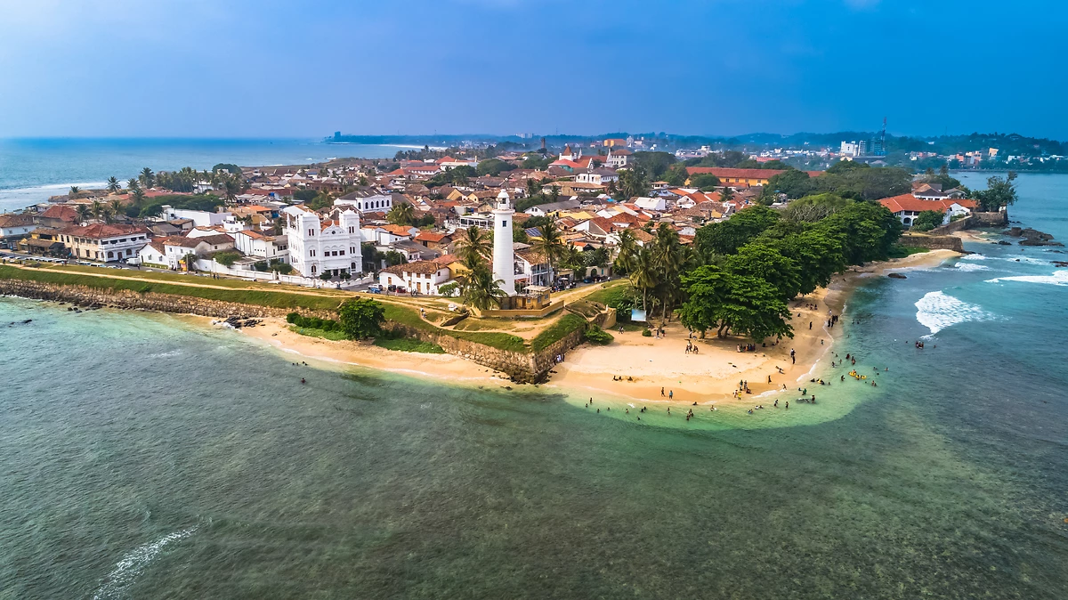 Vue aérienne sur Galle, Sri Lanka