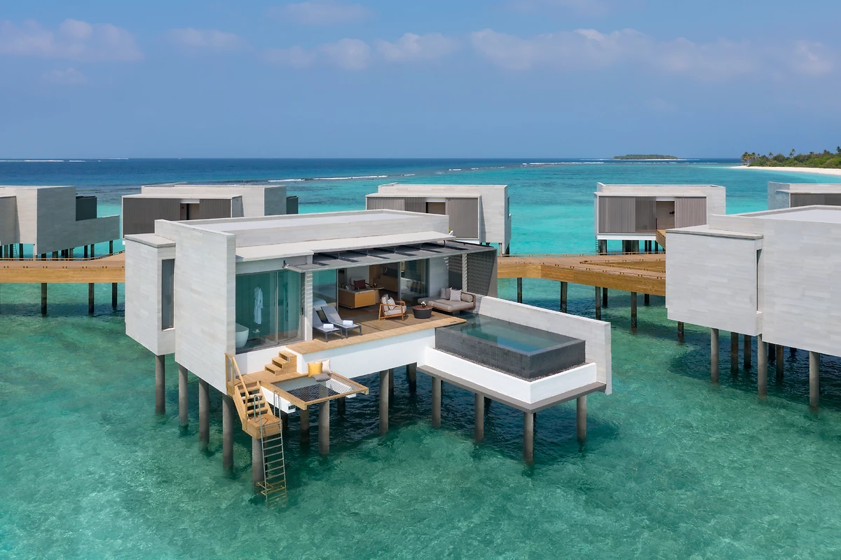 Image Villa sur pilotis avec piscine - lagon