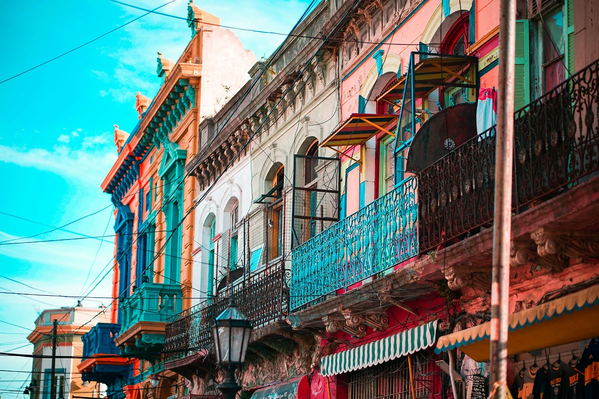 Maisons colorées (caminito) à Buenos Aires, Argentine