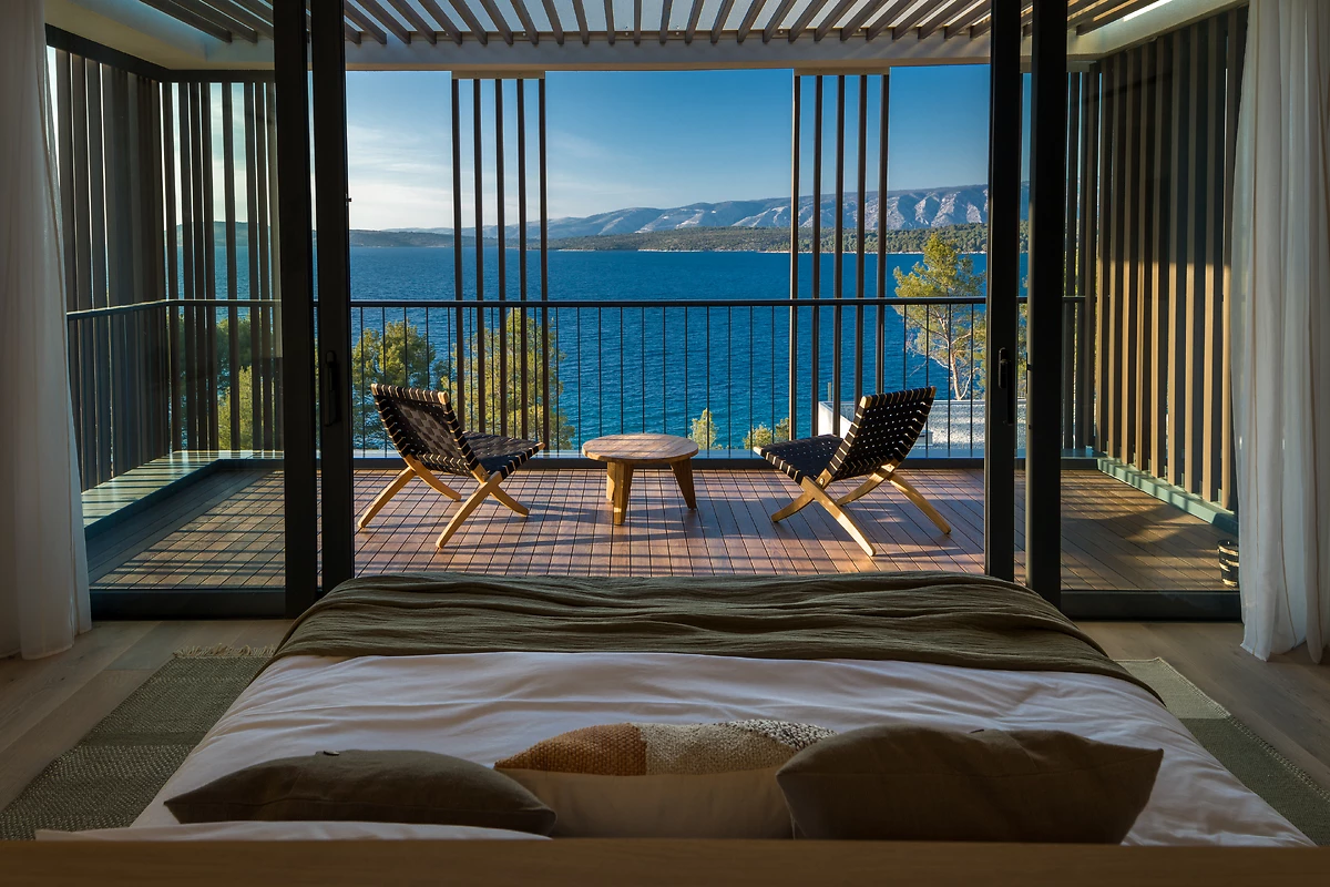 Terrasse, chambre, Maslina Resort