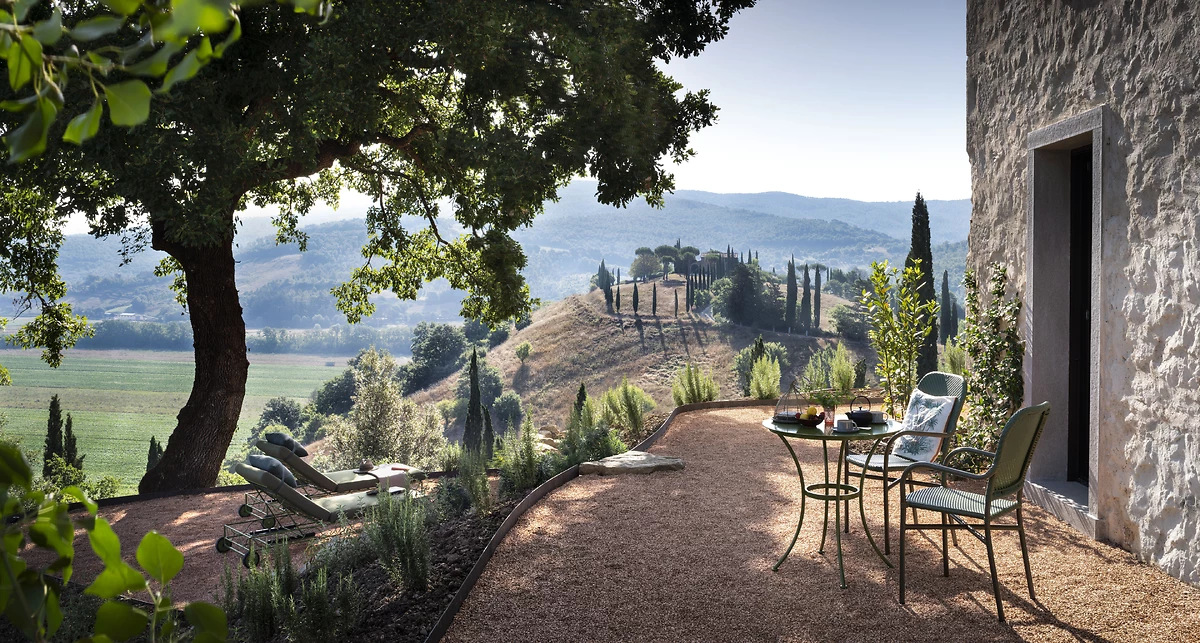 Terrasse, suite San Michele, Reschio Estate