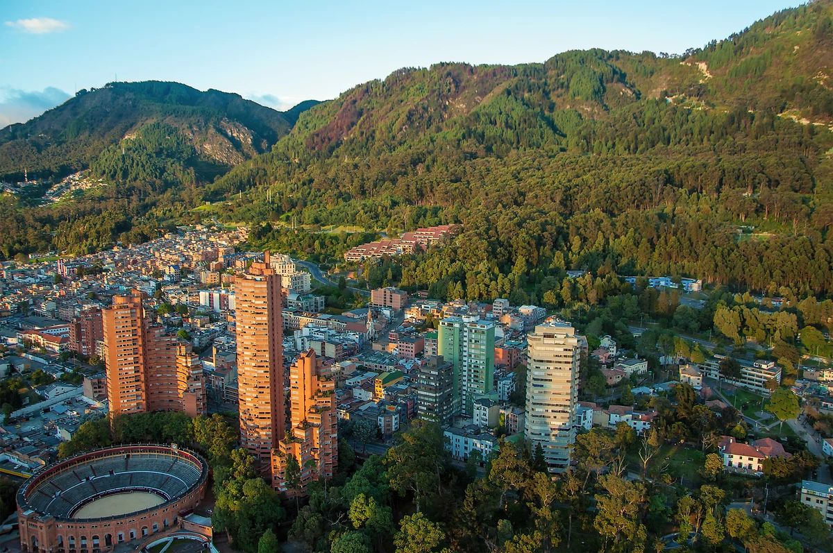Vue aérienne, Bogotá