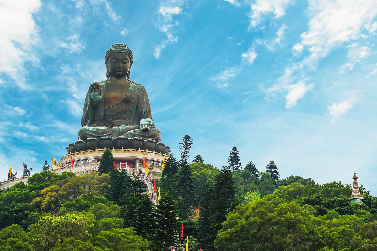 Bouddha Tian Tan, Monastère Po Lin, Île de Lantau, Hong Kong