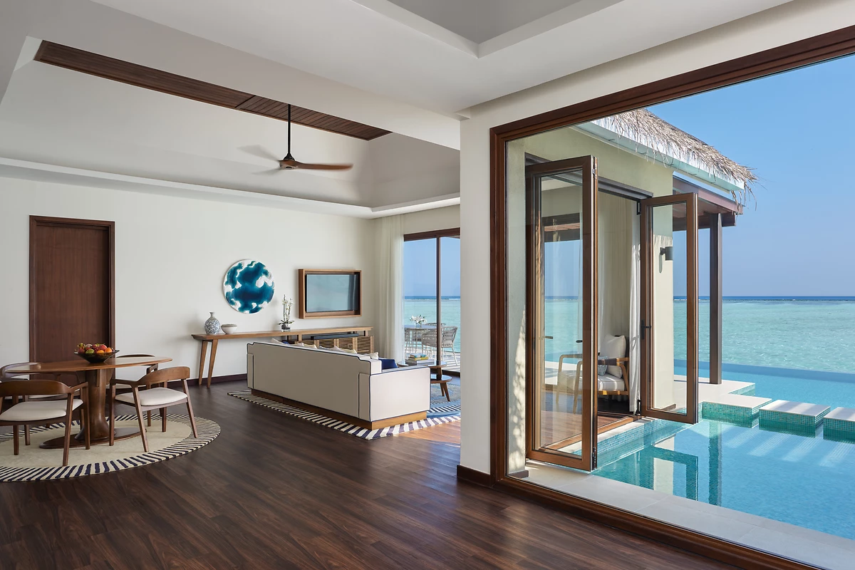 Image Pavillon sur pilotis 1 chambre avec piscine