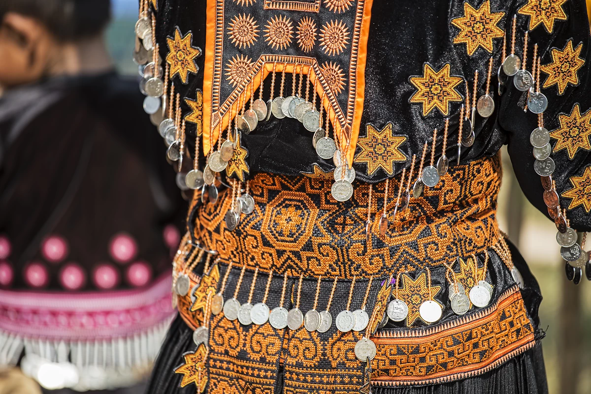 Habits traditionnels, tribu Lahu, Fang, Thaïlande
