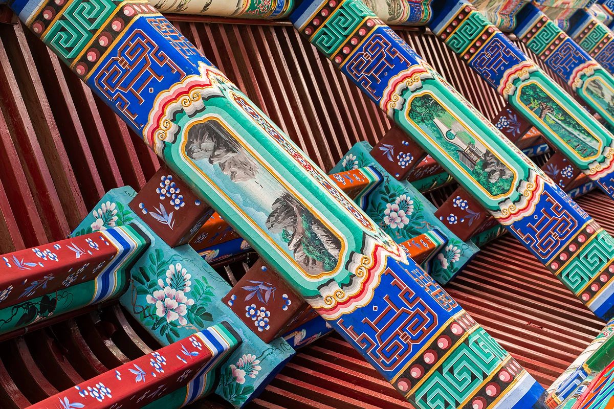 Fond décoratif ancien chinois, Beijing