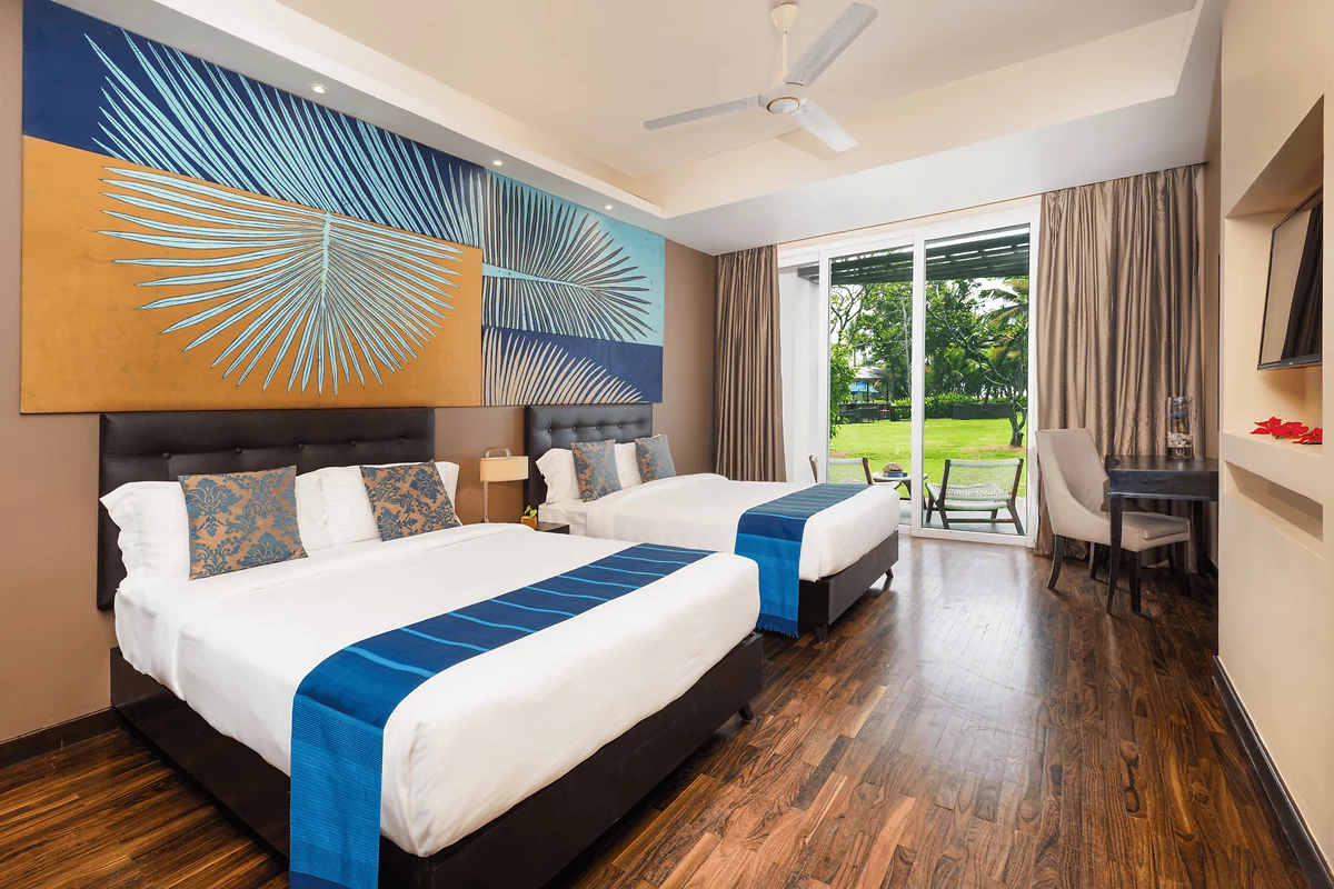 Image Chambre supérieure avec vue jardin