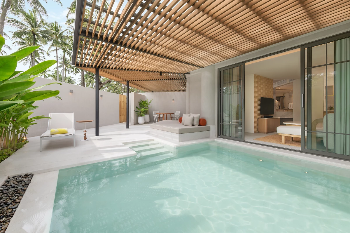 Image Suite jardin avec piscine