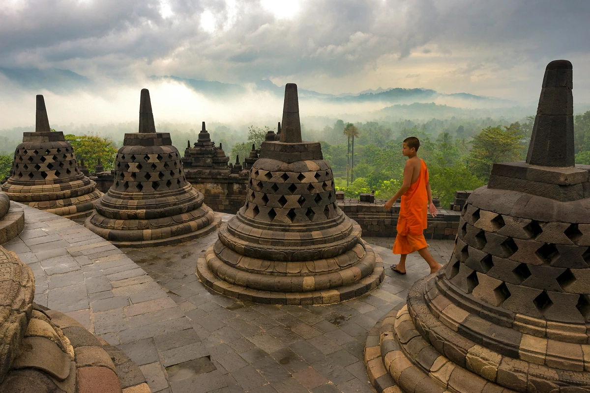 Temple Borobudur, Java, Indonésie