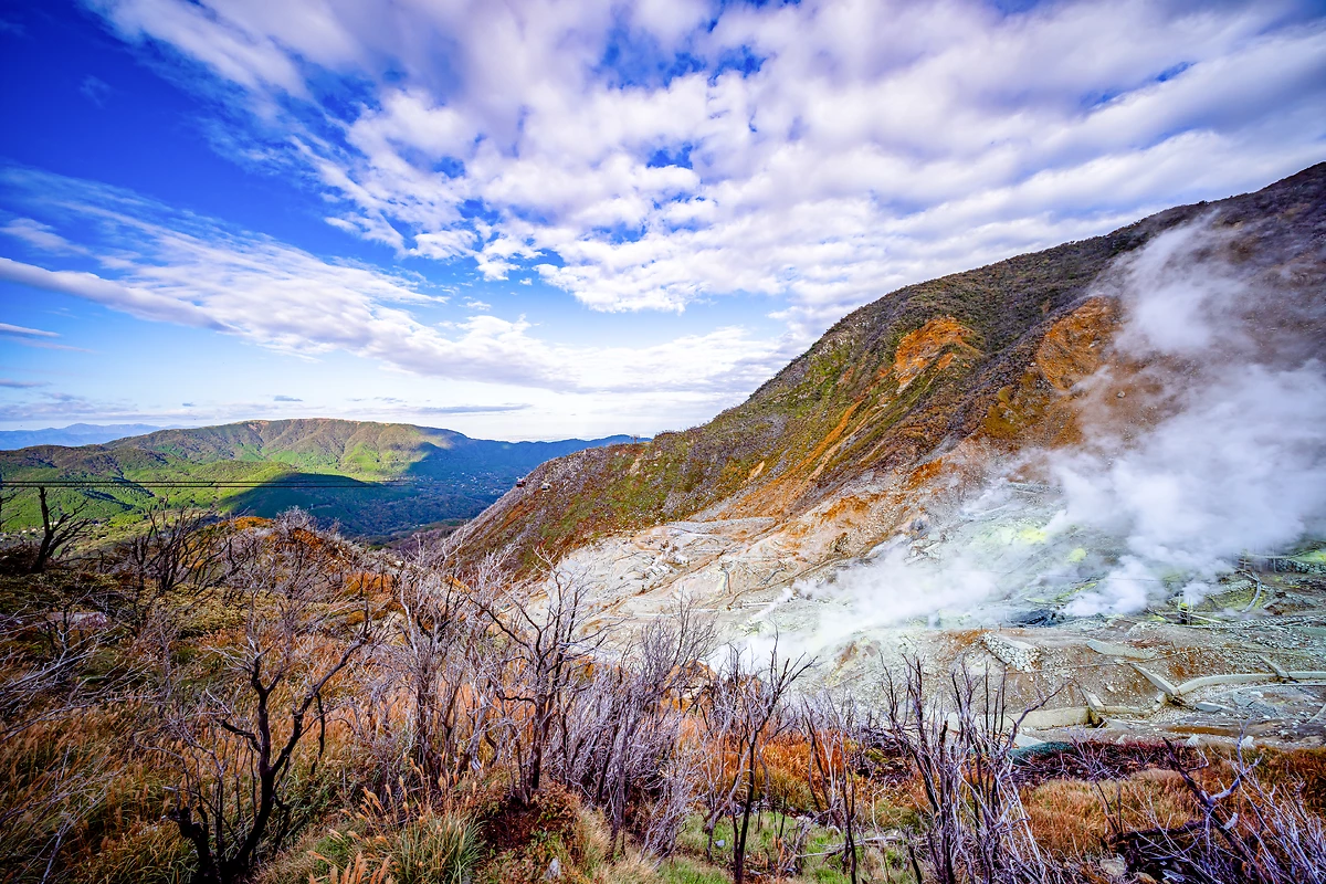 Vallée volcanique d’Owakudani, Hakone, Japon