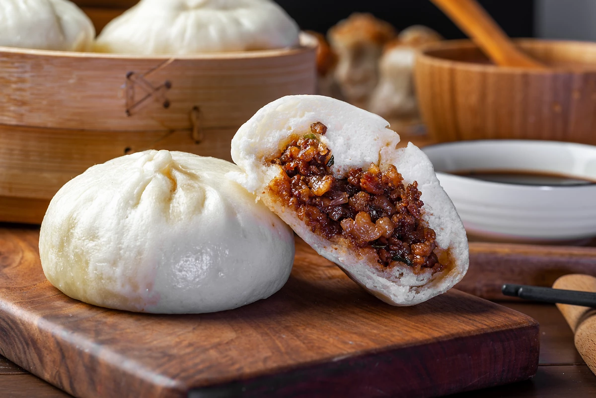 Raviolis Baozi, plat traditionnel en Chine