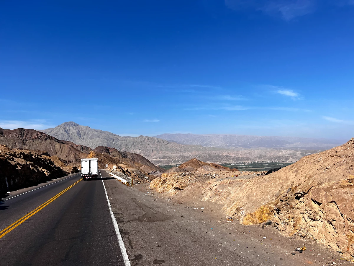 Route traversant les Andes préuviennes