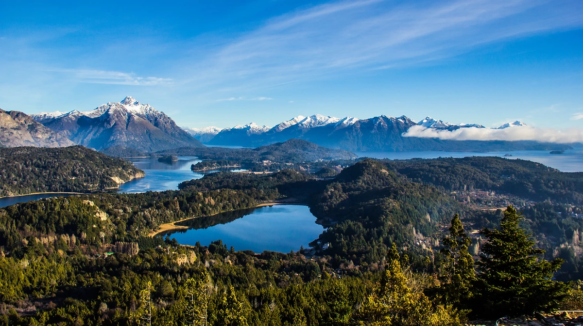 Vue sur le lac Nahuel Huapi, Bariloche, Argentine