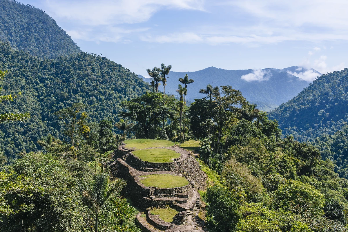 Vue de la Ciudad Perdida, Sierra Nevada de Sante Marta, Colombie