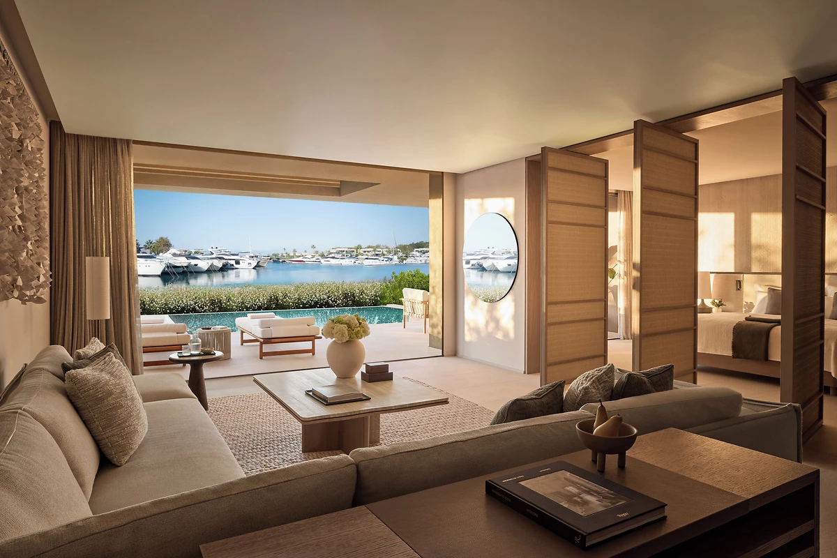 Image Grand residence piscine privée 2 chambres front de mer