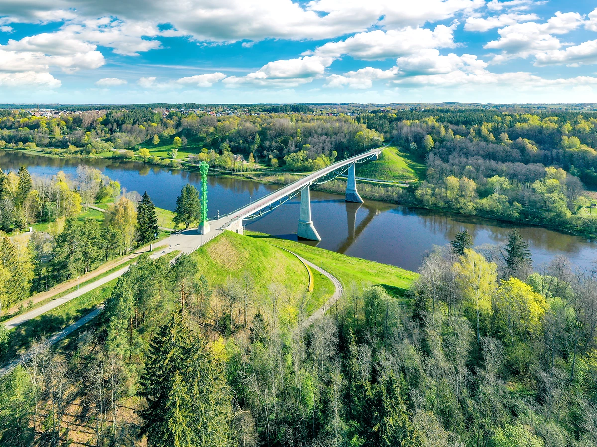 Pont de la rose blanche Alytus, Lituanie