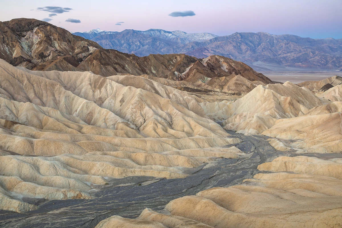 Zabriskie Point, parc national de la Vallée de la Mort, Californie