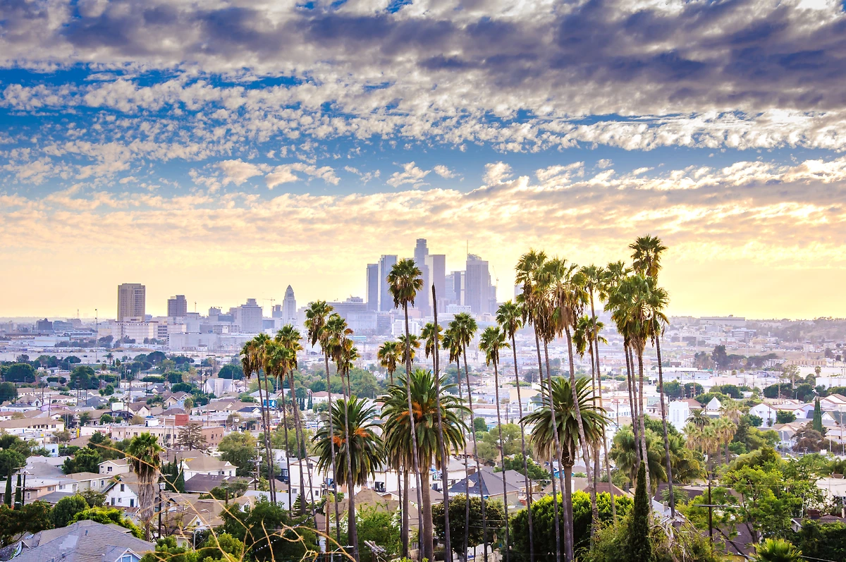 Paysage urbain du centre-ville de Los Angeles