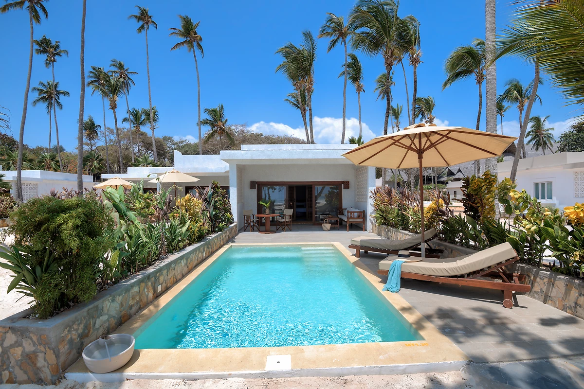 Image Villas plage front de mer avec piscine