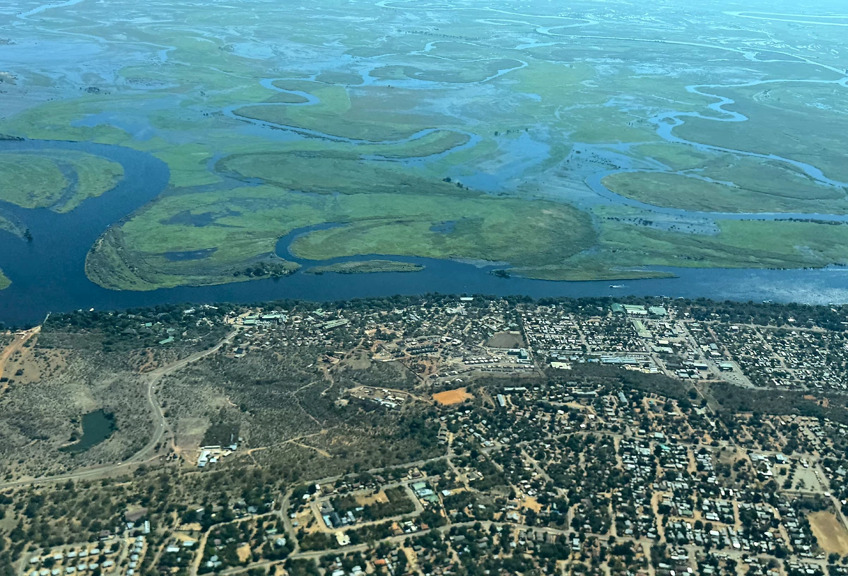 Vue sur Kasane et la rivière Chobe