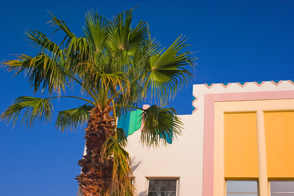 Détails architecturaux de South Miami Beach