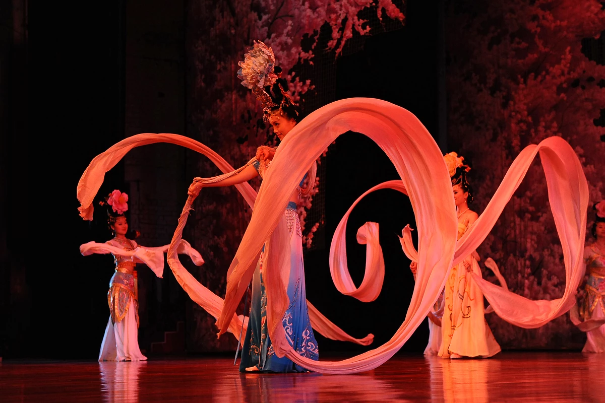 Spectacle de musique et de danse au Tang Yue Gong, palais de la Dynastie Tang, Xi'an, Chine