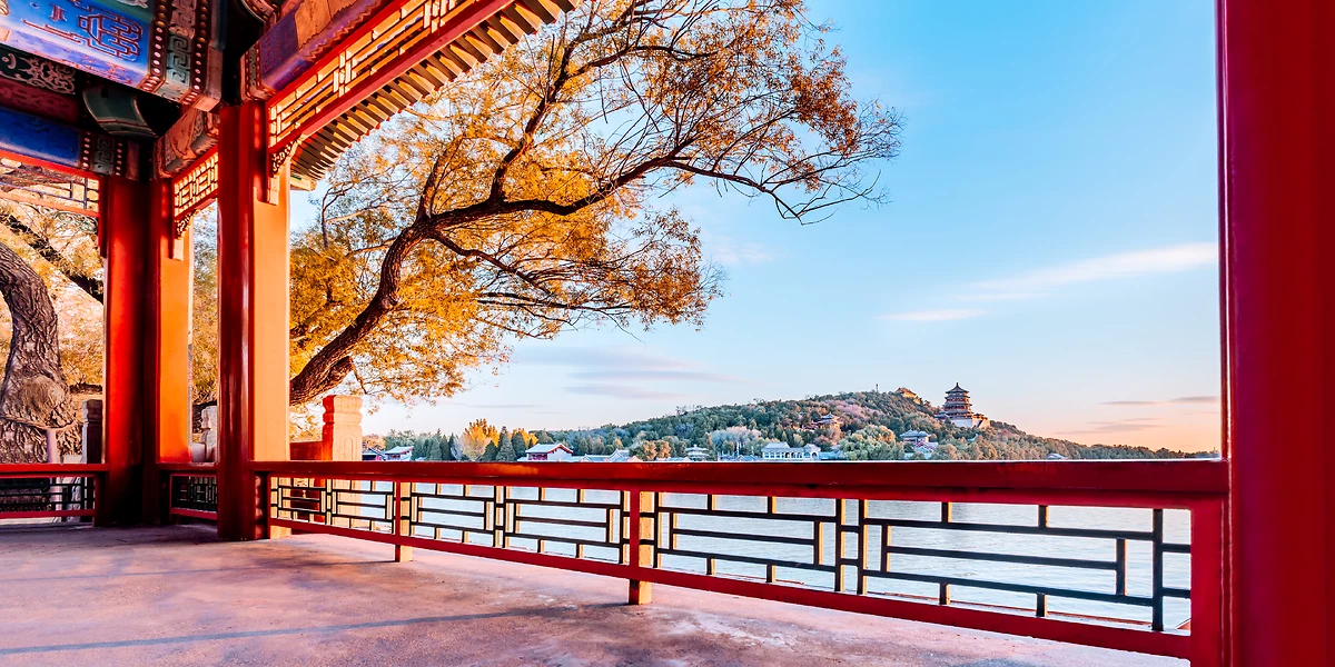 Vue depuis le Palais d'été, Beijing, Chine