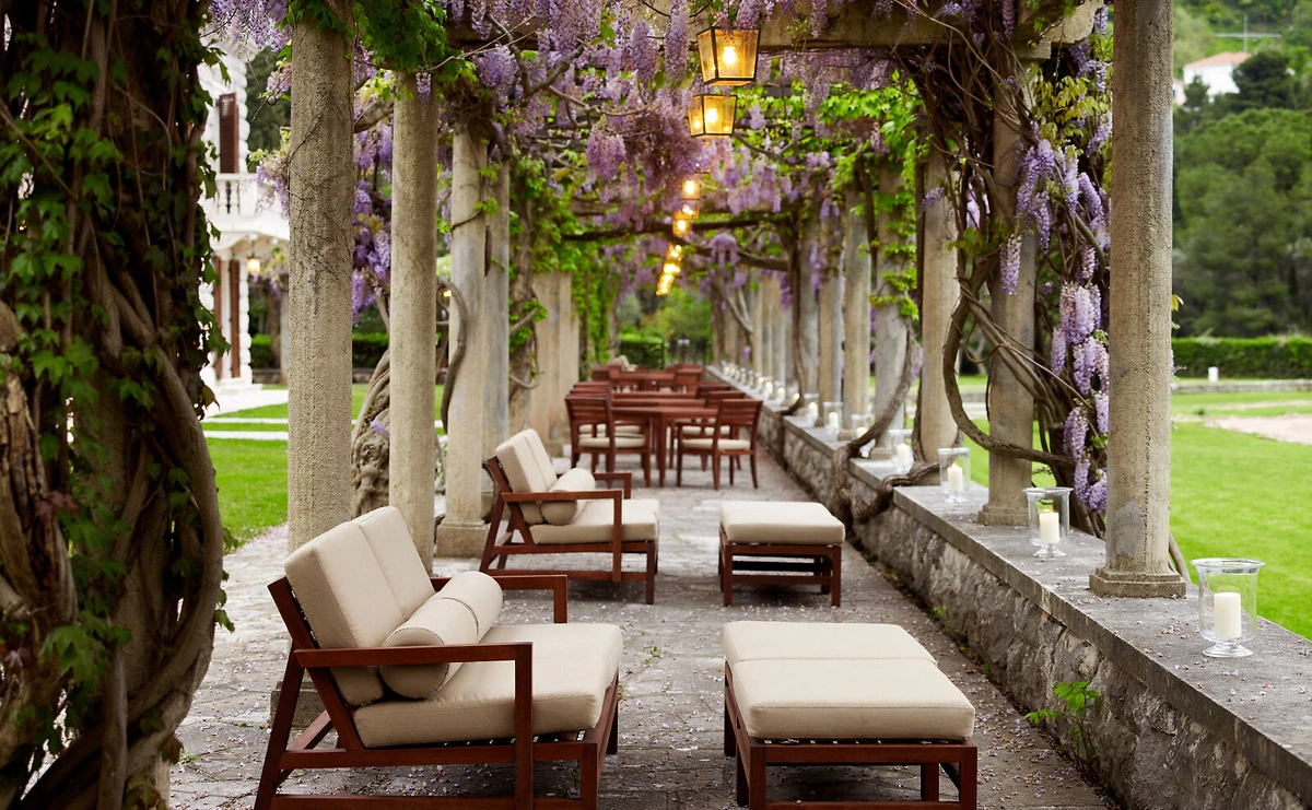 Jardin du la villa Miločer, Aman Sveti Stefan