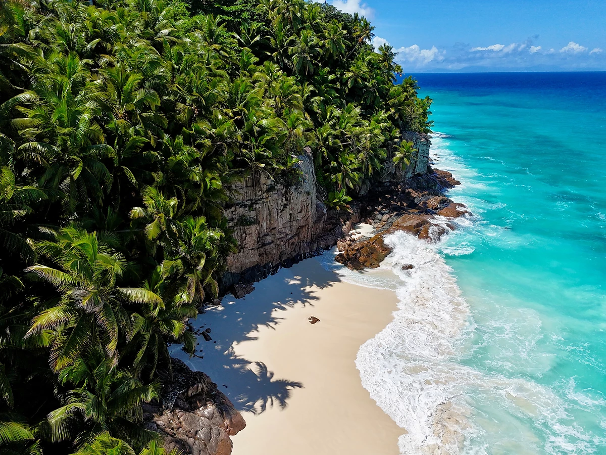 Plage, Fregate Island, Île de Frégate, Seychelles