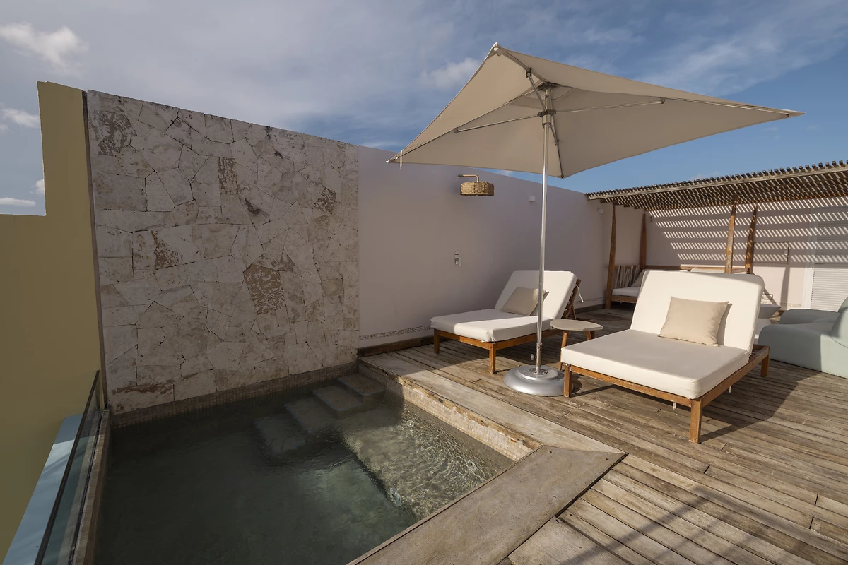 Image Suite rooftop avec piscine privé